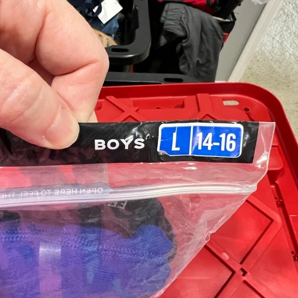 NEW NIP boys boxer briefs blue black L large 14-16 Fruit of the Loom - Picture 5 of 6